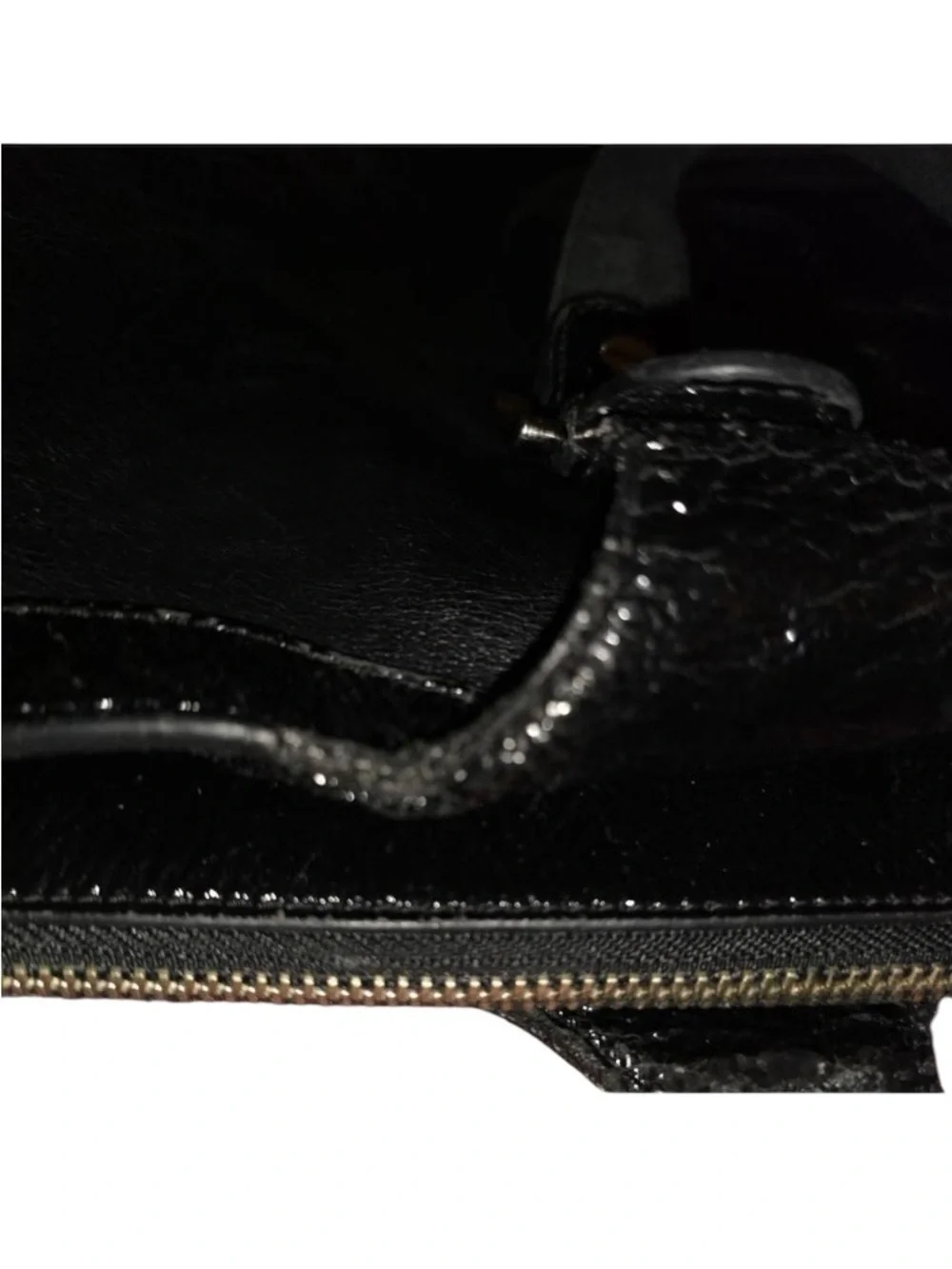 Tory Burch Black Leather Tote Shoulder Bag with Logo Accent
